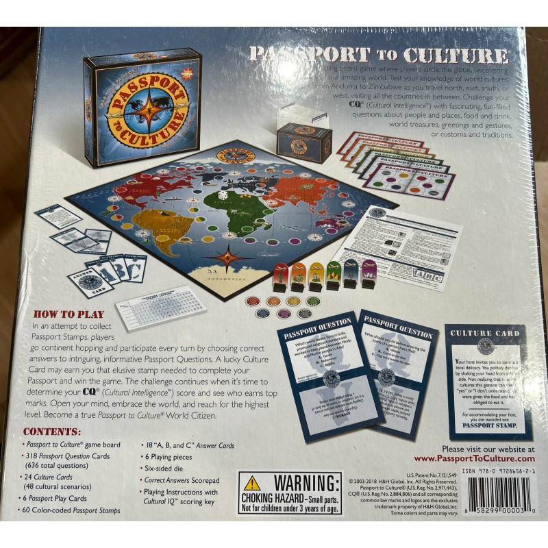 GAME New Passport To Culture Game sealed G-14