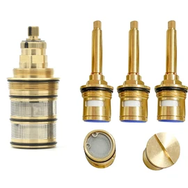 【For AFTER July, 2022】 HOMEDEC Thermostatic Shower Valve Cartridge Replacement, 4-handle Valve Full Set Backup