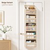 5-Shelf Over Door Hanging Storage Organizer with Large Capacity Pockets,