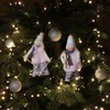 com-four® 2 x Premium Christmas Figurine, Hanging Christmas Decoration, Cute
