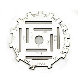 PUMICHA Machine Parts Supplies for DISC Measure Measuring Ruler Metal 1/16" - 1" #UMD for Sewing Machine.