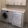 Washer/Dryer Cover,Zipper Design,Waterproof Dust-proof Moderately Sunscreen,(W27 D31 H38in) for Outdoor