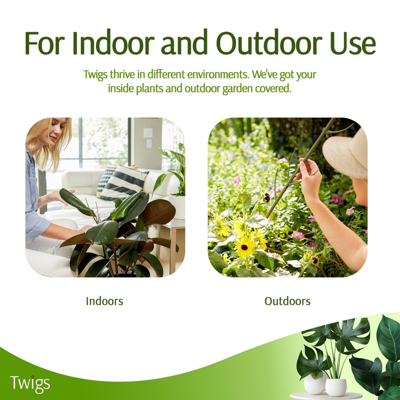 Twigs GA - Stackable Plant Support Stakes, Indoor & Outdoor