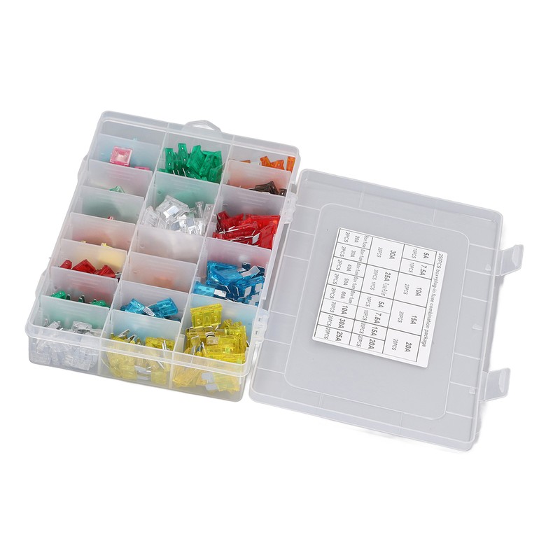 250 Pieces Automotive Fuses High Frequency Blade and Box Shape