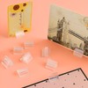 Clear Game Card Stand 50 Pcs, Plastic Place Card Holders