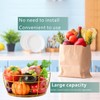 DIYZON Countertop Fruit Basket Bowl with Banana Hanger, Modern Standing