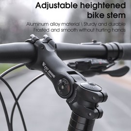 Adjustable Bicycle Handlebar Stem Variable 60 Degree Angle Aluminum Alloy Bike Handlebar Riser Road Bike Front Fork Stem Adapter