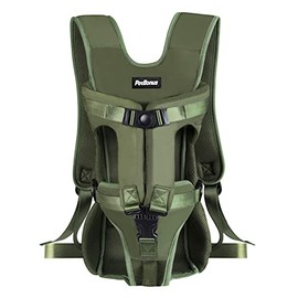 PetBonus Pet Front Dog Carrier Backpacks, Adjustable Dog Backpack Carrier, Legs Out Easy-fit Dog Chest Carrier for Medium Small Dogs, Hands Free Dog Front Carrier for Hiking, Cycling (Army Green, S)