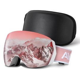 CARFIA Men's Women's Ski Goggles for Glasses Wearers 100% UV400 Protection Snow Goggles Ski Goggles Anti-fog Snowboard Goggles Ski Goggles