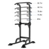 Dland Tower Adjustable Height Pull Up and Dip Station Multi-Function