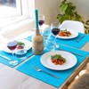 Nicola Spring Ribbed Cotton Washable Dining Table Runner and 6