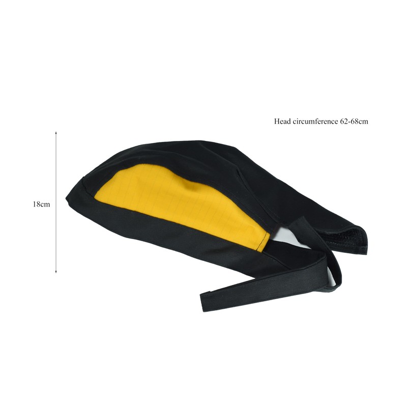 RIVERWELD Welding Cap Flame Retardant Fabric Pirate hat Black Yellow