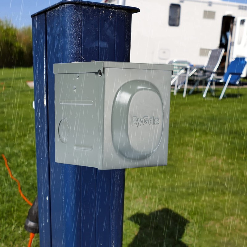 EyGde 30 Amp RV Power Outlet Box - Upgraded Preset
