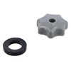 Simson KR51, SR4, SR50, SR80 Star Grip Nut M6 Grey