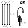 Bungee Cords With Hooks, Heavy Duty Elasticated Shock Cords Weatherproof