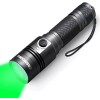 cosmoing Green LED flashlight Rechargeable, IP65 Waterproof Torch (Battery NOT