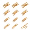NICENEEDED 12 Sets 18K Gold Plated Fold Over Clasp, 4