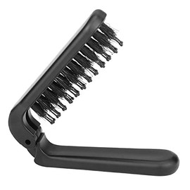 Hair Brush - Foldable Travel Comb with ABS Handle, 180° Folding, 10x4cm, Nylon & Boar Bristles, Compact & Portable, Ideal for All Hair Types, Massaging Scalp, Ideal for Travel, Gifts