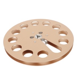 1/4 7 Inch Empty Tape Reel 11 Holes Universal Aluminum Alloy Open Reel Sound Tape Empty Reel Tape Takeup Reel Gold