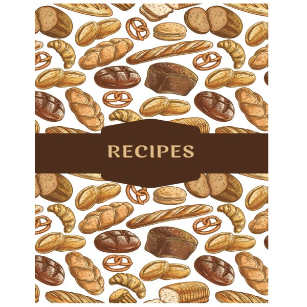 Recipe Book Journal Organizer Notebook XXL - 120 Blank Custom