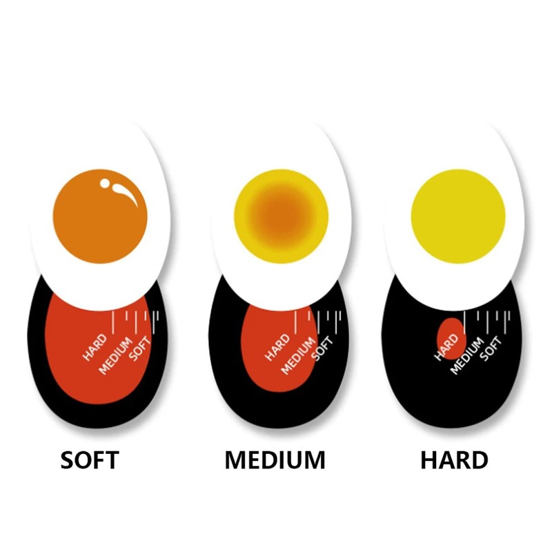 Boiled Egg Timer Cooking Indicator Sodo Soft Medium Hard Reusable