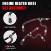 Engine Heater Hose Set Assembly Compatible with Chevy Buick GMC