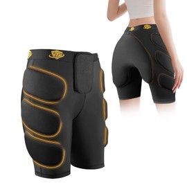 DGQY 3D Protective Shorts with Impact Padded for Hip Butt Tailbone Thigh EVA Crash Pads Safety Protection for Ski Snowboarding Skateboard Snowmobiling for Men Women