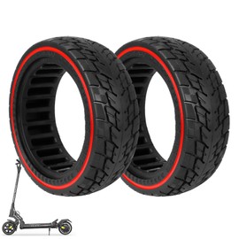 LUCK4U 8.5 * 2.5 Solid Scooter Tire Front and Rear Wheels Replacement for Dualtron Mini & Speedway Leger (Pro) scooters 8.5 * 3 off-road solid tire(2 PCS)