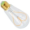 Light Bulb Love Peach Heart Shaped Transparent LED Filament Lamp