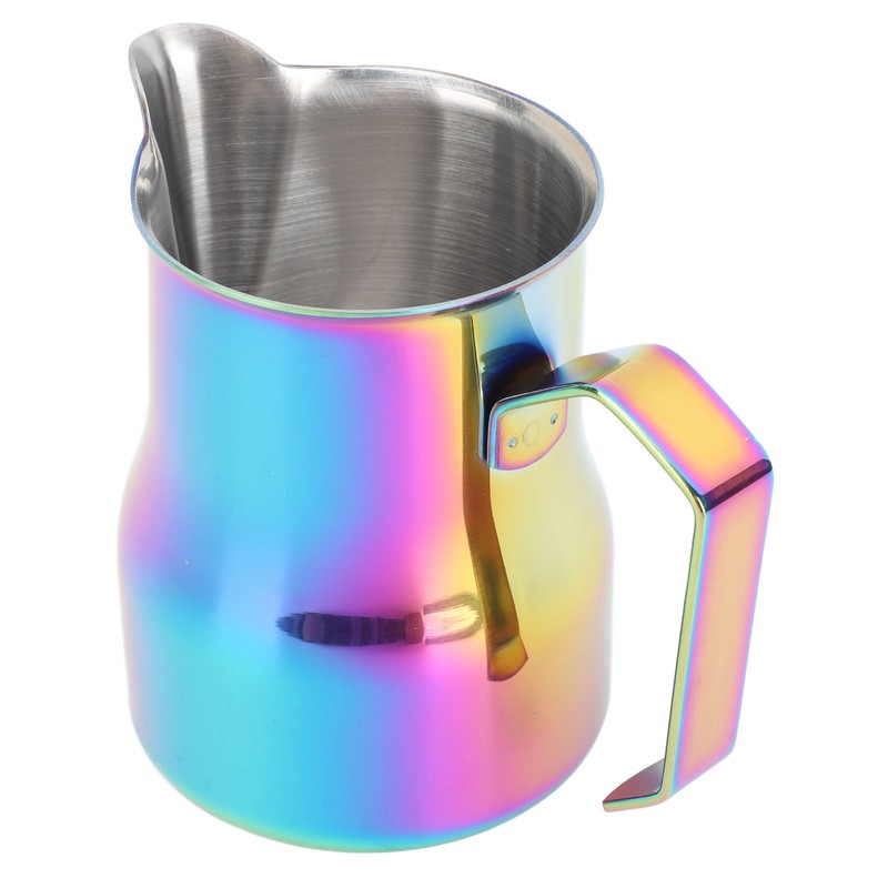 Milk Frother Cup 350ml 304 Stainless Steel Pointed Mouth Foaming