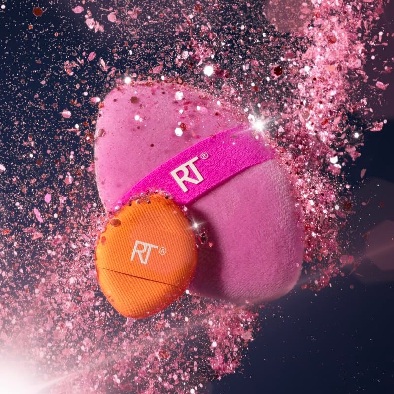 Real Techniques Miracle 2-In-1 Powder Puff & Mini Concealer Puff,