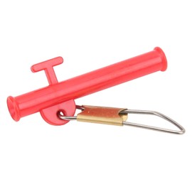 QANYEGN 40 Pcs Fishing Slider, Fishing Line Sinker Slider with Metal Snaps and ABS Slider Clip, Outdoor Fishing Accessories (Red)