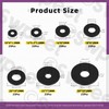 Swpeet 175Pcs 7 Sizes Flat Rubber Washers Assortment Kit, Heavy