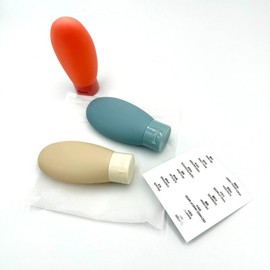 Travel Refillable Bottles Set of 3 Pouch Set Basic Empty Bottles 5ea