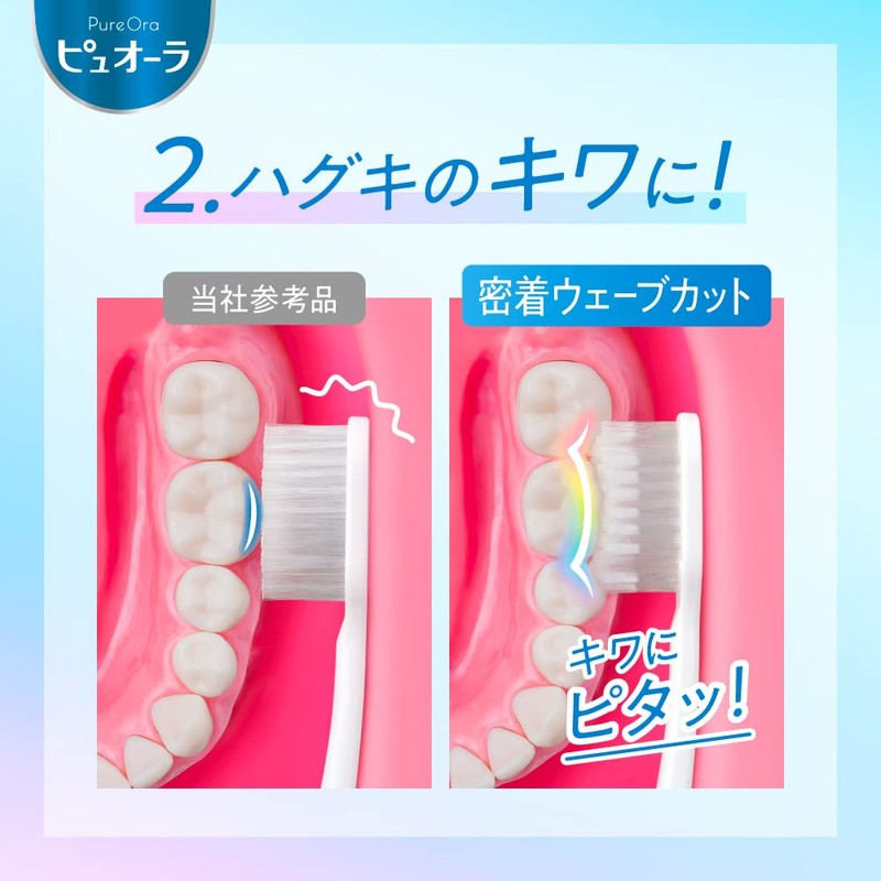 【まとめ買い】ピュオーラ 歯ブラシ コンパクト ふつう (※色は選べません) セット 3本セット