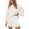 SENSERISE Womens Sweater Skirt Set 2 Piece Outfits Long Sleeve