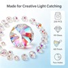 200Pcs 14mm K9 Crystal Octagon Beads AB Finish for DIY