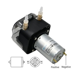 Kamoer KPK400 Peristaltic Pump, 24V DC, High Flow Liquid Metering Pump, 360ml/min BPT Hose, 4.8mm Inner Diameter x 8mm OD, 3 Rotors
