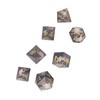 Polyhedral Dice Set Role Playing Epoxy Resin Transparent Skull Dice