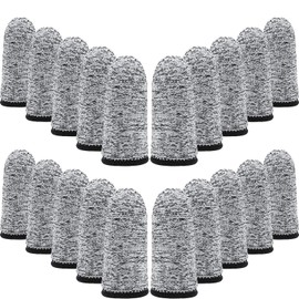20 unidades de protectores de dedos resistentes a los cortes, reutilizables, protectores de dedo, protectores de dedos para cocina, trabajo y escultura