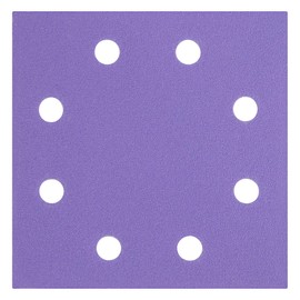 Trend 115 x 115 mm Quarter Sheet Sanding Pads, 150 Grit, 10 Pack, Film Abrasive with Hook and Loop Backing for Fine Finishing, AB/QTR/150A