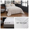 LETSLEEP King Size Comforter Set - 8-Piece White Bedding with