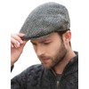 Mucros Weavers Irish Trinity Flat Cap for Men, Newsboy Hat