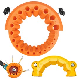 2 PCS Drill Bit Sharpener,Drill Sharpener for All Bits Angle Grinder Attachment for Grinding 2 to 13 Mm Drill Bits for 100 115 125mm Grinder (Orange and Yellow)