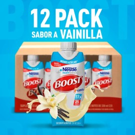Pack X12 Suplemento Boost Menos Azúcar Vainilla 330ml
