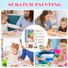 Pack of 35 Scratch Art, Rainbow Scratch Painting, Creative Creations