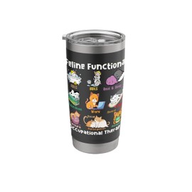Cat Functional Occupational Therapy OT Therapist Animal Love Stainless Steel Insulated Tumbler