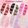 1 Box Red Mini Bow Nail Charms,3D Resin Bows Charms