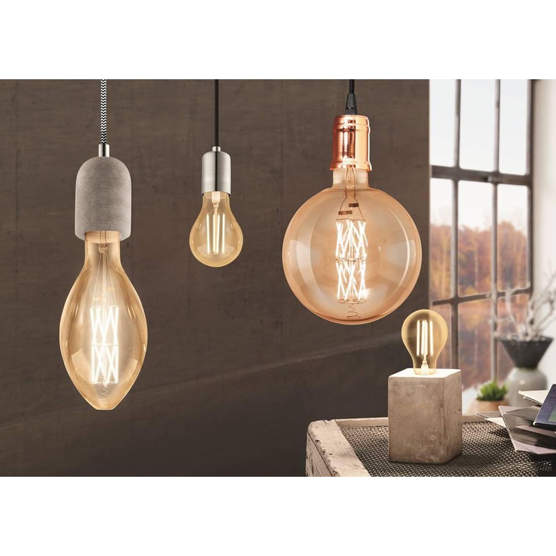 Eglo York Pendant Light Steel 60 W Matt Nickel