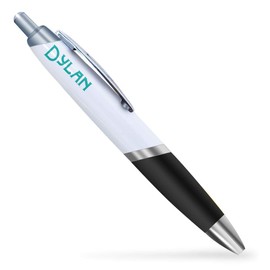 Destination Vinyl Ltd Name - DYLAN - Black Ballpoint Pen Ocean Turquoise #209136